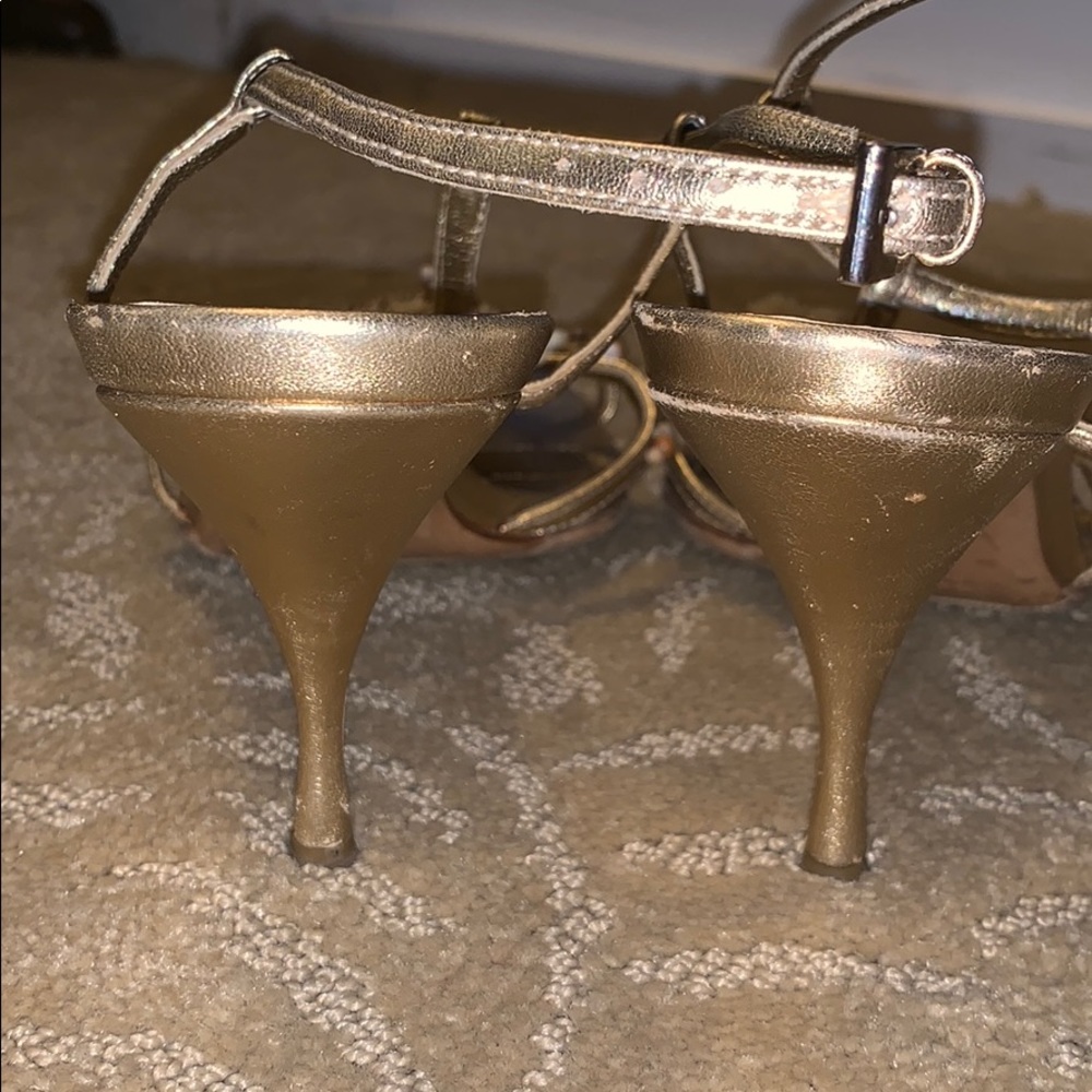 Gold heels , PRADA - Picture 5 of 6